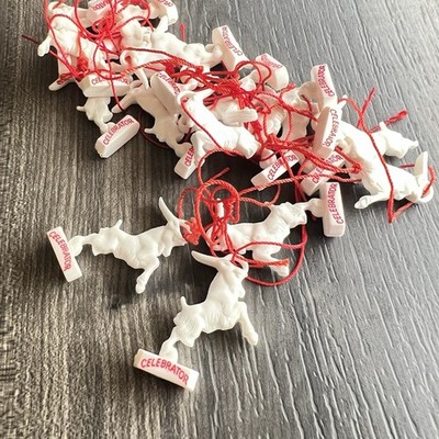 Ayinger Celebrator Vintage Plastic Ram Beer 1-1/2'' Charms Lot Of 15+ Ornament
