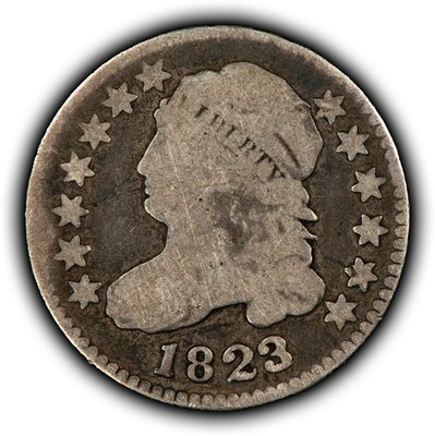 1823 10c Capped Bust Silver Dime - Good - SKU-Y6615