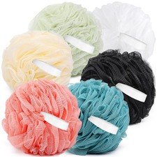 XXL Large Exfoliating Bath Loofah Sponge Body Scrubber Mesh Shower Pouf 6 PCS