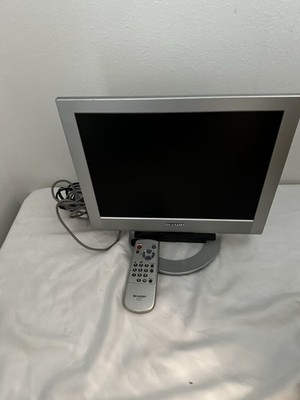  Sharp AQUOS LC-15A2U 15'' LCD Color TV Retro Gaming Monitor 4:3 12V Tested 