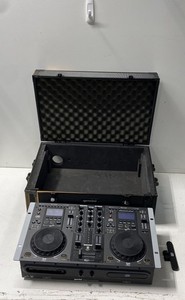 Gemini CDM-3600 Professional DJ Work Station Dual CD Player Mixer Tested As-Is