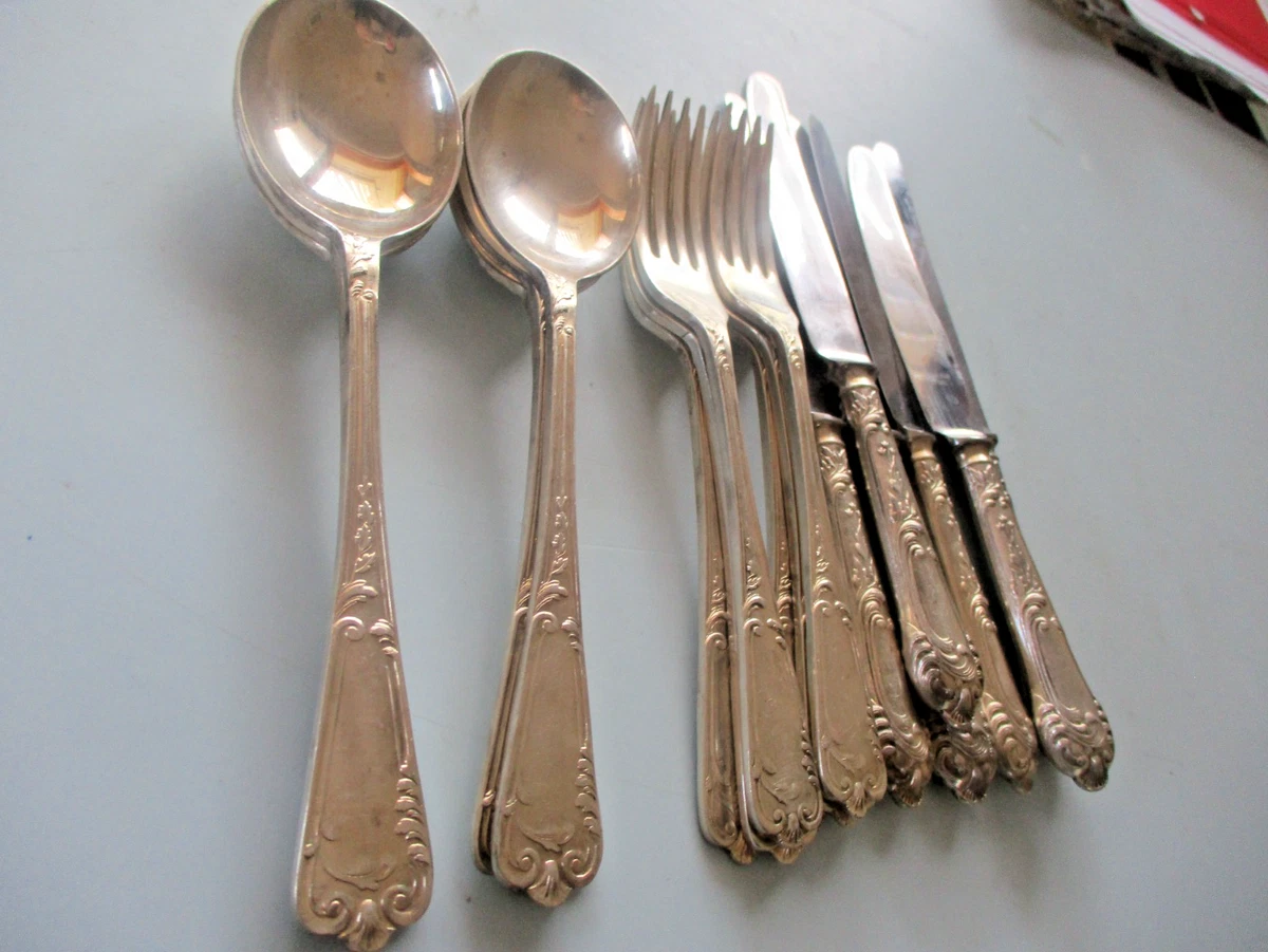 Vintage EPNS Slack & Barlow Sheffield 18 Piece Cutlery Set