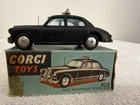 Vintage original Corgi # 209 Riley Pathfinder Black Police Car In original box.