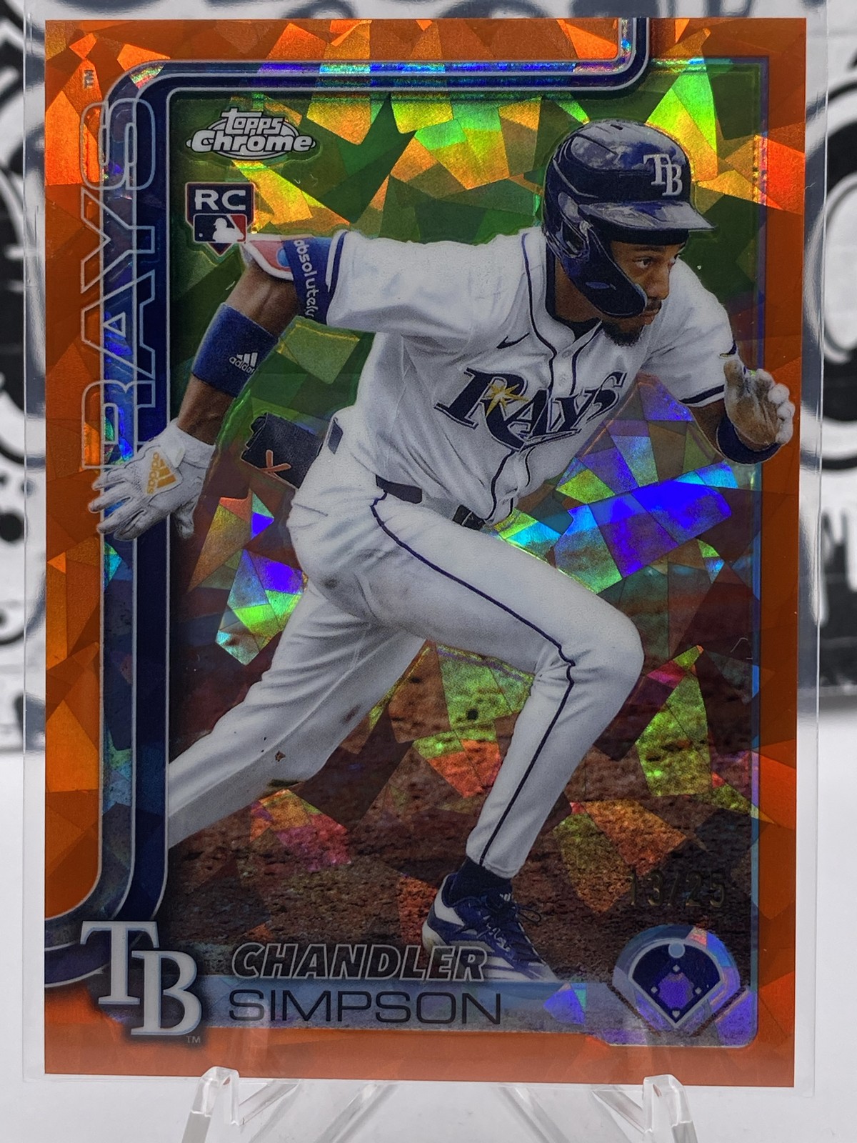 2025 Topps Update Series - Chandler Simpson #US277 Orange Diamante Foil /25 (RC)