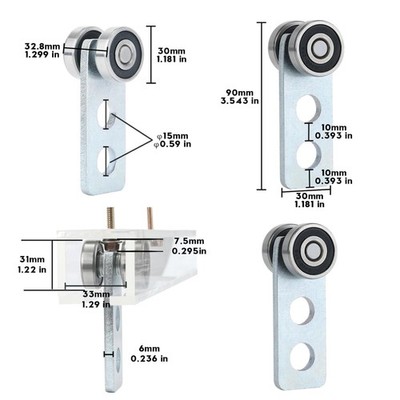 Quality Strut Channel Rollers - 500lb Load Capacity