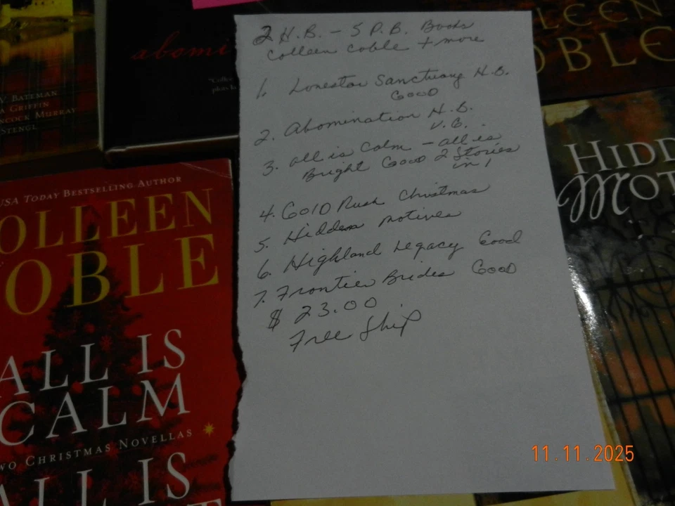 Lot#32 of x7 Colleen Coble Books- Paperback Fiction Mystery Romance  2HB - Image 3 of 4