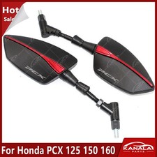 For Honda PCX 125 150 160 CNC Motorcycle Side Rear View Rearview Mirrors Red