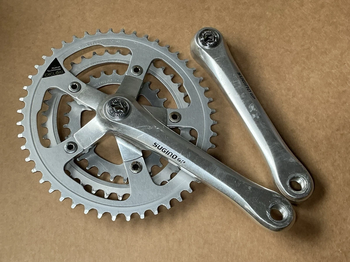 Sugino Bicycle Cranksets with Triple Chainrings 175 mm Crankarm