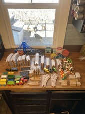 Wooden Train Track, Thomas  Friends/ IKEA Wooden Railway Track Set Lot Of 165