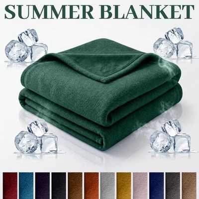 Summer Quilted Blanket Lightweight Microfiber Comforter Bed & Sofa Throw UK Size - Image 1 of 4