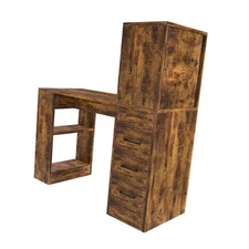 Computer Desk Table with 15mm Thick Stable Work Surface Multi Drawer Storage