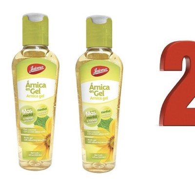 2 pack Jaloma Arnica Gel with Menthol Body Gel 4Fl oz -  