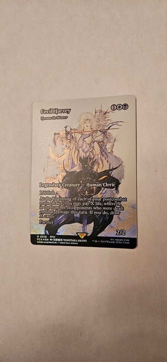 MTG　セシル・ハーヴィ　Foil Cecil Harvey - Tymna the Weaver (Showcase) Final Fantasy: Through
