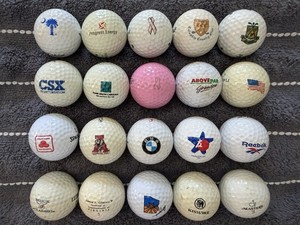 Lot of 20 Misc Collectible Logo Golf Balls Masters Columbia Country Club