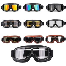 Motorcycle Windproof Goggles Retro Vintage Motorbike Glasses Bike Sports Eyewear