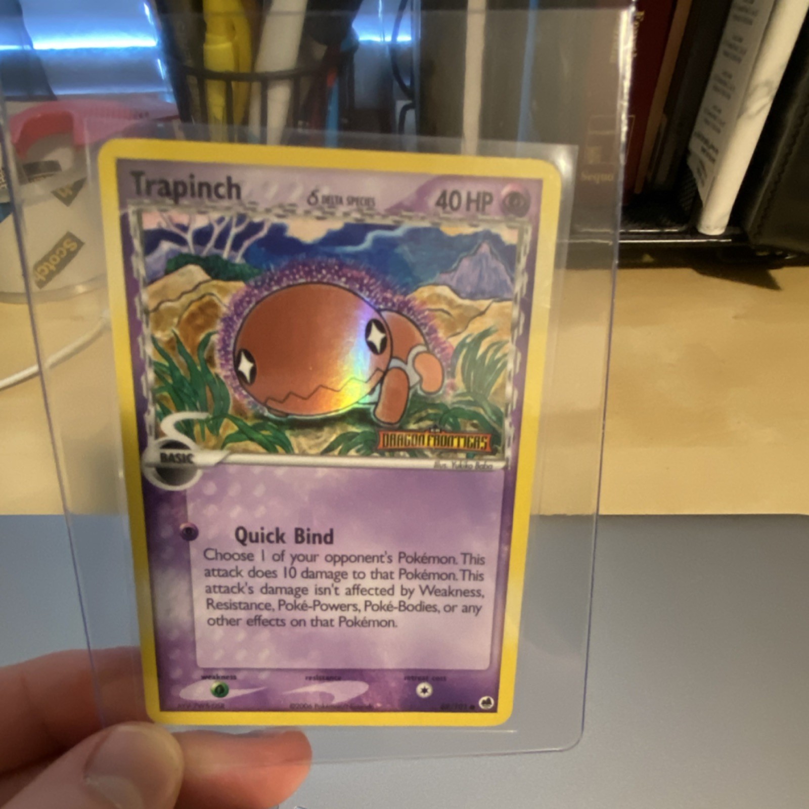 Pokémon Trapinch Delta Species 69/101 Dragon Frontiers Reverse Holo 40HP English