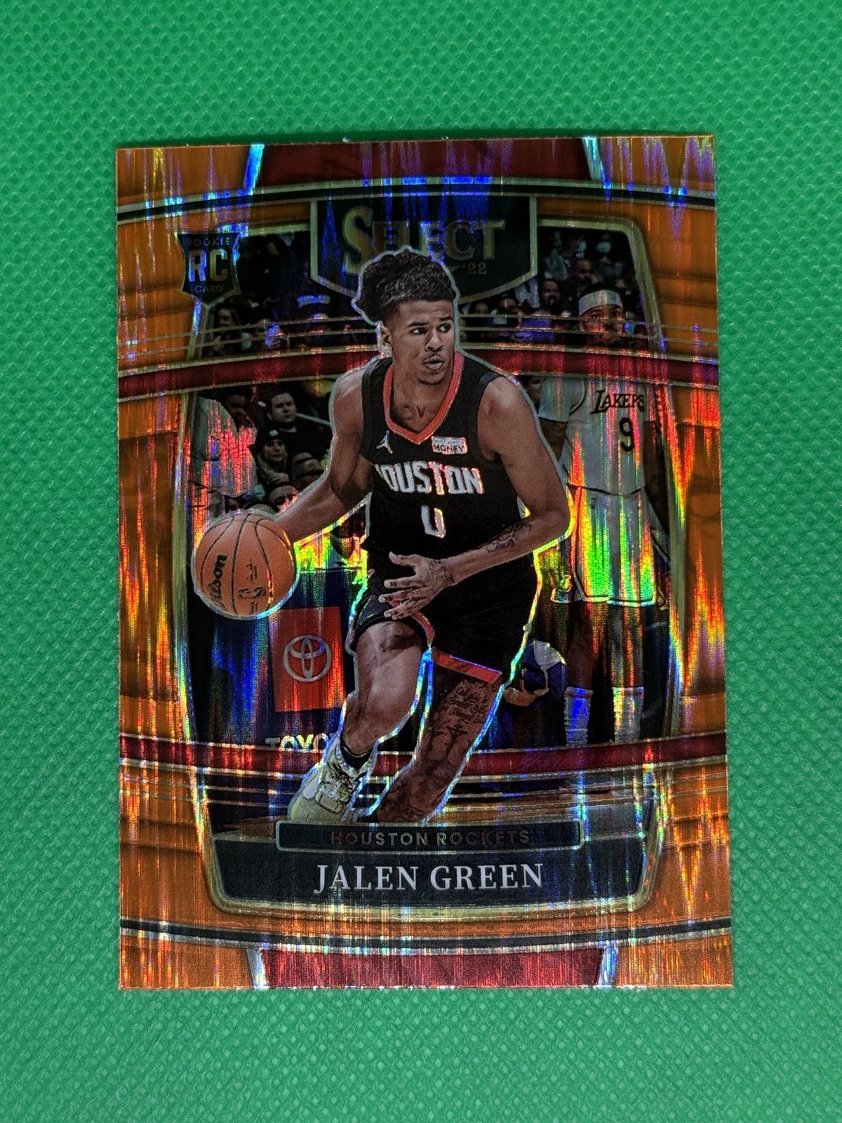 Jalen Green 2021-22 Panini Select #7 Orange Flash RC Rookie
