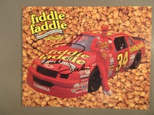 SIGNED Auto NASCAR Fiddle Faddle #34 Todd Bodine Hero Card