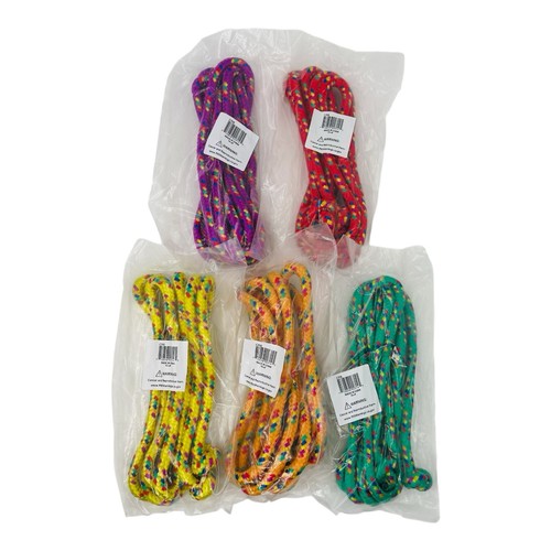 5 Count Champion Sports CR Series 8' Jump Ropes Braided Assorted Colors ...