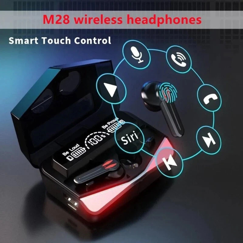 Wireless Bluetooth 5.3 Earbuds with Active Noise Cancelling Stereo Sound-image