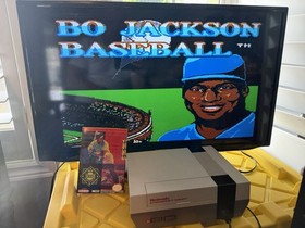 NES Bo Jackson Baseball CIB Complete Tested Nintendo Data East Authentic Rare