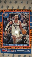 2024-25 Panini Haunted HOOPS Shai Gilgeous Alexander Orange Parellel OKC Thunder