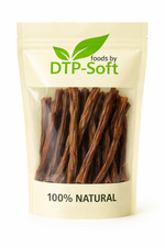 20 Stück Getrockneter Rinderpenis Ochsenziemer Natürlicher Kausnack für Hunde