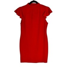 Pretty Little Things 16 UK-12 US Red Cap sleeve Bodycon Dress