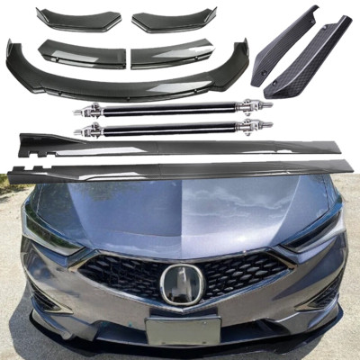 Front Bumper Lip Rear Splitter Spoiler Side Skirt Carbon Fiber For Acura Integra