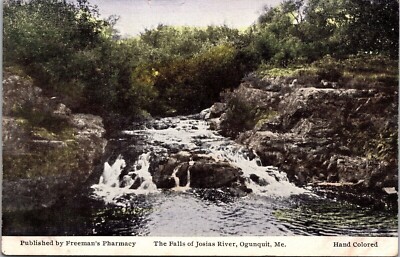 Josias River Orgunquit Maine Scenic River Landscape Forest DB Postcard