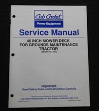 Véritable Cub Cadet Gmt 347 46 " Tondeuse Pont Pour Tracteur Service Réparation