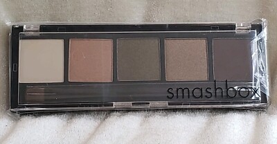 SMASHBOX Waterproof Powder Eye Shadow 5 shades Palette #2 0.04 oz New W/ Brush