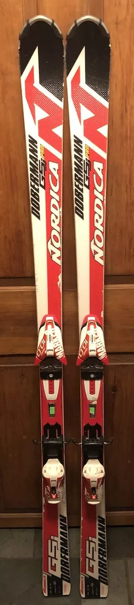 161 cm Nordica Dobermann GSj Pro junior GS skis + Marker 10.0 bindings