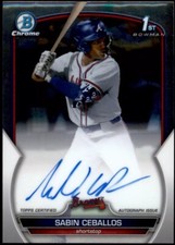 2023 Bowman Chrome Draft SABIN CEBALLOS Auto