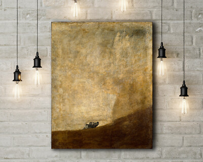 Francisco de Goya: The Dog. Fine Art Canvas
