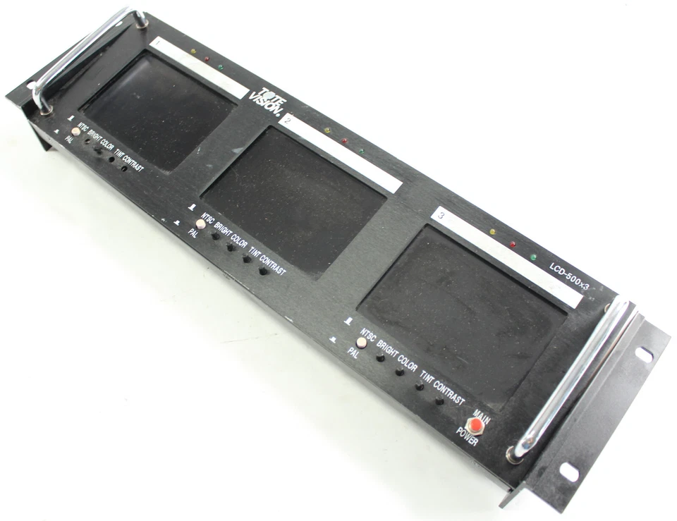 TOTEVISION LCD-500x3 Rack Mount NTSC/PAL 5.6" TFT LCD Monitor - As Is - Image 3 of 4