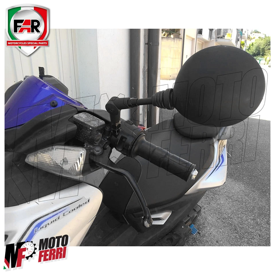 MF2463 Specchio Specchietto retrovisore FAR Universale manubrio Pieghevole - Immagine 4 di 4