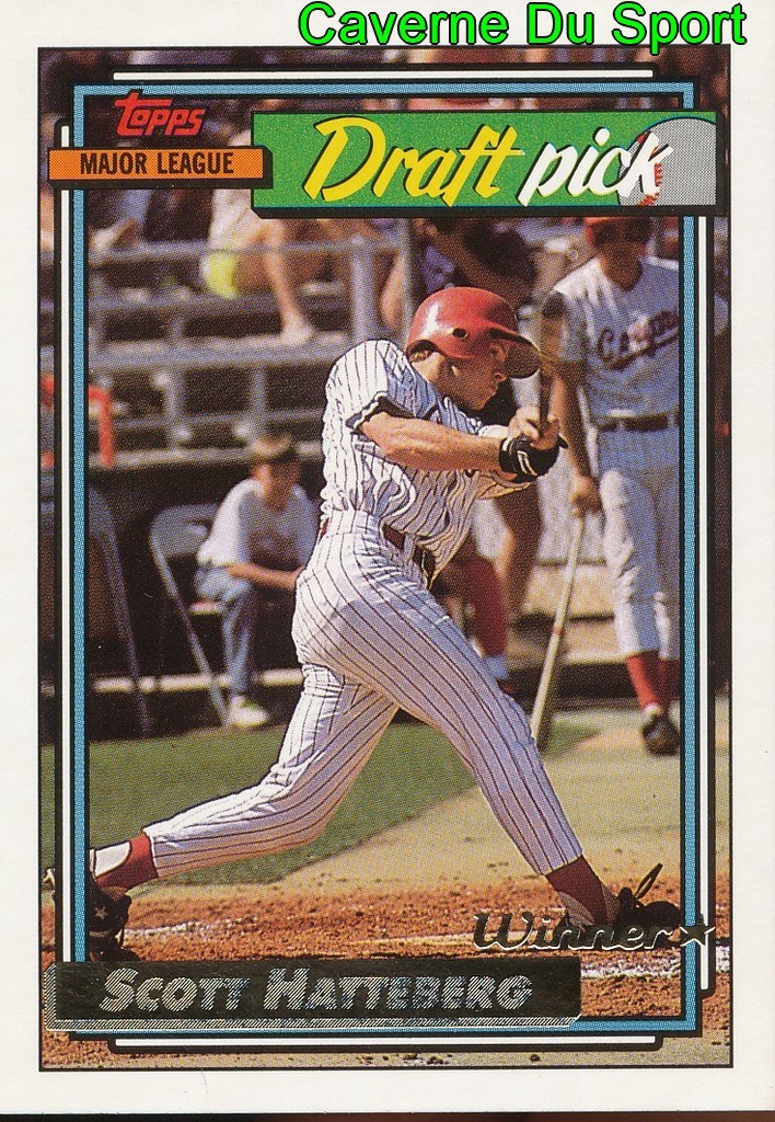 734 SCOTT HATTEBERG DRAFT PICK TOPPS GOLD WINNER BASEBALL CARD