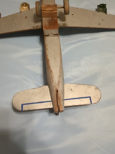Vintage Superior Streamliner Wooden Plane w/Folding Wings - Picture 11 of 15