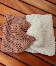 Fascia per capelli fatta a mano in lana Merino 