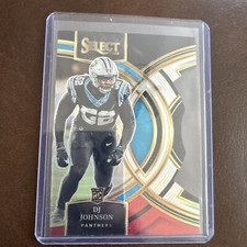 2023 Panini Select #143 DJ Johnson Black and Red Prizms Die Cuts