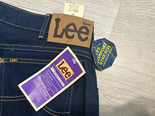 Vintage Women's 34 LEE Rider Straight Leg Denim Jeans NWT Union Made in USA