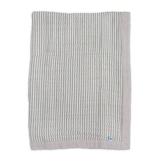 Grey Stripe Cotton Muslin Quilt Receiving Blanket  100 Cotton  Super Soft ...