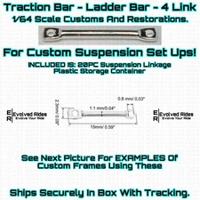 Custom Suspension Lift Linkage 20PC For 1/64 Scale Customs Restorations