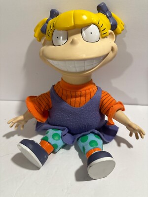 VTG  Rugrats ''Angelica'' Doll By Applause Vinyl Head/Soft Body 1997~12''
