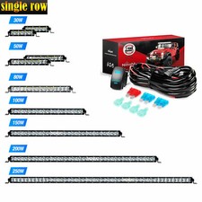 Nilight Single Row Led Work Light Bar 3d Spot Flood Off Road 71121314151in