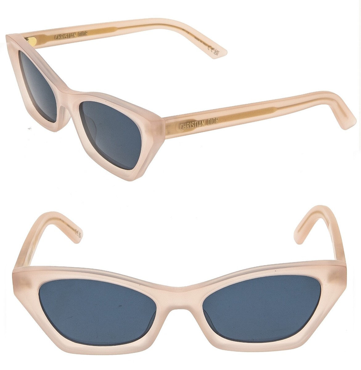 CHRISTIAN DIOR MIDNIGHT B1I Matte Nude Pink Sunglasses