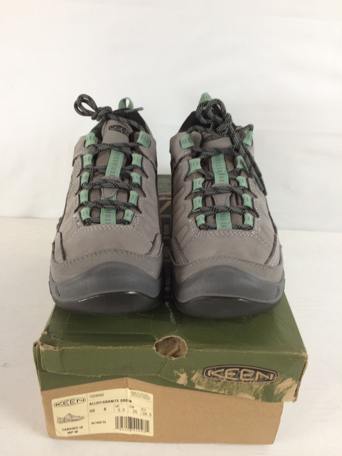 Open Box Keen Targhee IV WP Scarpe da Escursionismo Donna Lega Verde Granito W8