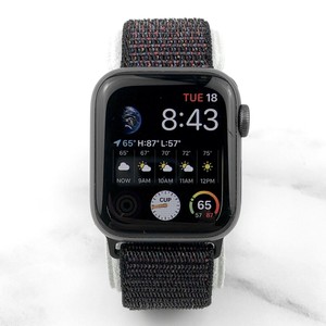 Apple Watch Series 4 40 mm Space Gray Aluminum with Black Nylon Loop GPS 190198841568 | eBay