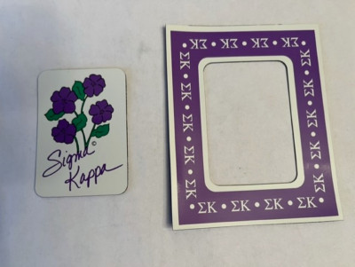 Sigma Kappa Mini Fridge Frame and Magnet, RETIRED, LICENSED, RETRO